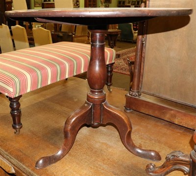 Lot 1379 - A mahogany tripod table