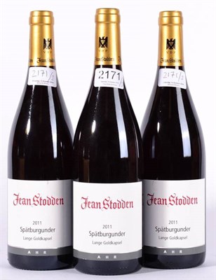 Lot 2171 - Spatburgunder Lange Goldkapsel 2011 Jean Stodden, Germany, 3 bottles