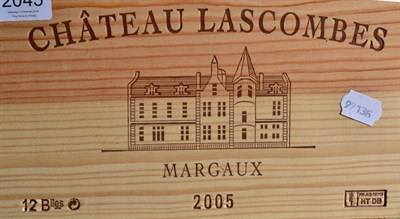 Lot 2045 - Chateau Lascombes 2005 Margaux 12 bottles
