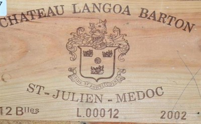 Lot 2053 - Chateau Langoa Barton 2002 Saint JulienÂ 6 bottles owc