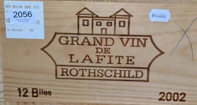Lot 2056 - Chateau Lafite Rothschild 2002 Pauillac 12 bottles owc