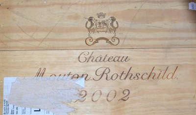 Lot 2059 - Chateau Mouton Rothschild 2002 Pauillac 6 bottles owc
