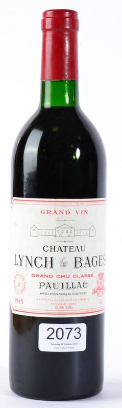 Lot 2073 - Chateau Lynch Bages 1985 Pauillac bn 1 bottle