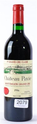 Lot 2079 - Chateau Pavie 1986 Saint Emilion Grand Cru in 1 bottle