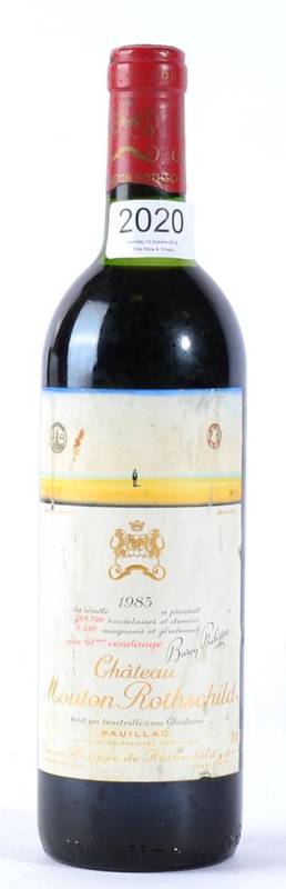 Lot 2020 - Chateau Mouton Rothschild 1983 Pauillac 1 bottle