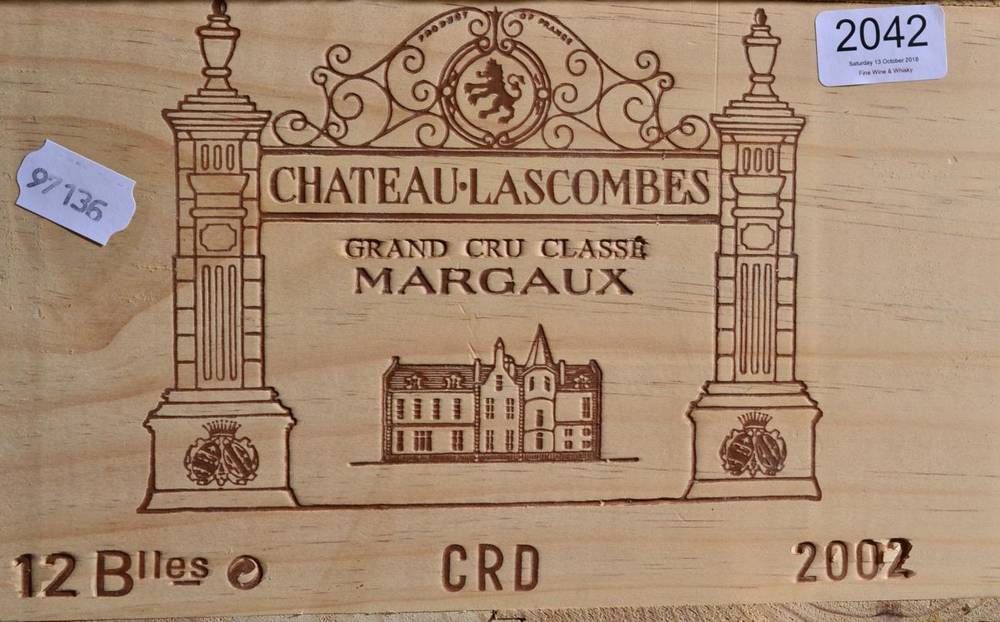 Lot 2042 - Chateau Lascombes 2002 Margaux 12 bottles