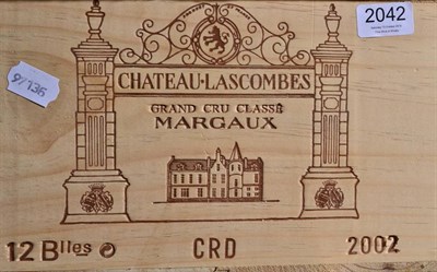 Lot 2042 - Chateau Lascombes 2002 Margaux 12 bottles