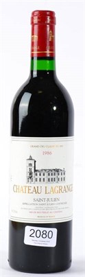Lot 2080 - Chateau Lagrange 1986 Saint Julien in 1 bottle