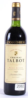 Lot 2082 - Chateau Talbot 1982 Saint Julien bn 1 bottle