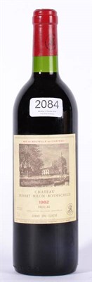 Lot 2084 - Chateau Duhart Milon 1982 Pauillac in 1 bottle