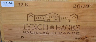 Lot 2104 - Chateau Lynch Bages 2000 Pauillac 12 bottles owc