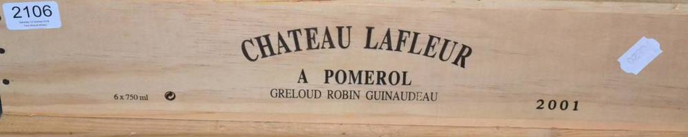 Lot 2106 - Chateau Lafleur 2001 Pomerol 6 bottles owc