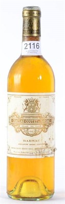 Lot 2116 - Chateau Coutet 1982 Barsac 1 bottle