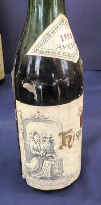Lot 2123 - Hospice de Beaune 1955 Avery's 1 half-bottle, Clos de Vouget Pierre Ponelle 1955 1 bottle and Vosne