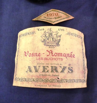 Lot 2123 - Hospice de Beaune 1955 Avery's 1 half-bottle, Clos de Vouget Pierre Ponelle 1955 1 bottle and Vosne