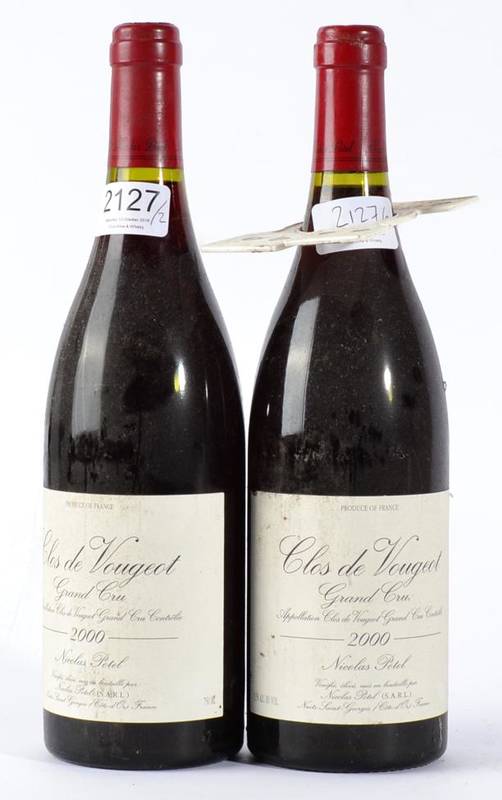 Lot 2127 - Clos de Vougeot Grand Cru 2000 Nicolas Potel 2 bottles