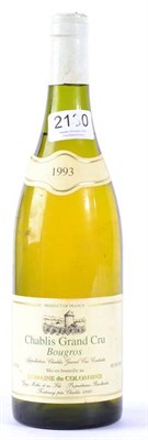Lot 2130 - Chablis Grand Cru Bougros 1993 1 bottle