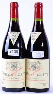 Lot 2138 - Chateau de Fonsalette Reserve 1996 Reyas 2 bottles