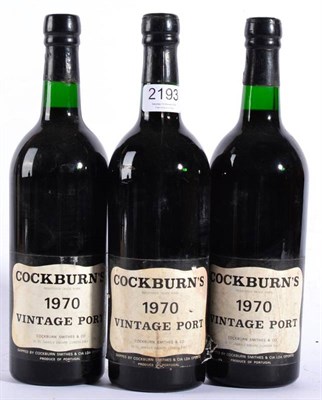 Lot 2193 - Cockburns 1970 3 bottles