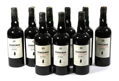 Lot 2194 - Sandeman 1966 9 bottles