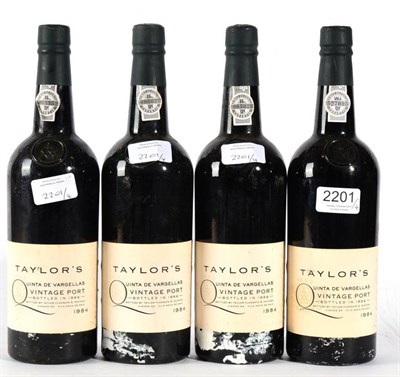 Lot 2201 - Taylors Quinta de Vargellas 1984 4 bottles