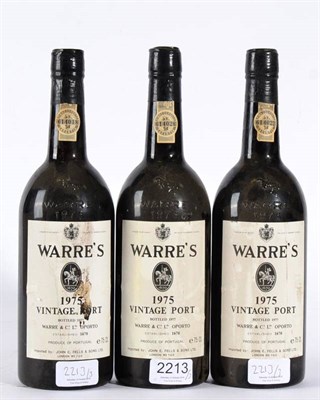 Lot 2213 - Warre 1975 3 bottles