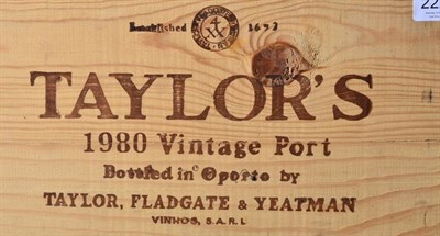 Lot 2222 - Taylors 1980 12 bottles