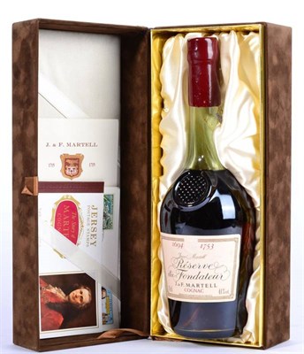 Lot 2256 - Martell 1694-1753 Reserve du Fondateur 1 bottle blended from cognacs dating back to 1906