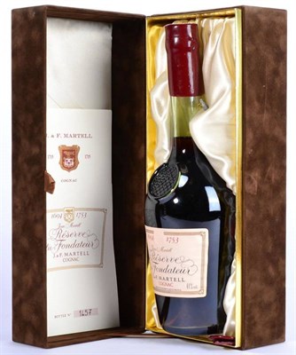 Lot 2257 - Martell 1694-1753 Reserve du Fondateur 1 bottle blended from cognacs dating back to 1906