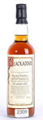 Lot 2309 - Blackadder 22 YO 1 bottle