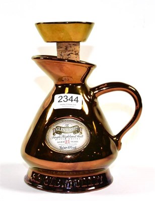 Lot 2344 - The Glenturret 21 YO copper lustre flagon 40%