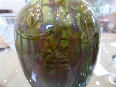 Lot 238 - A Pilkingtons Lancastrian Pottery Lustre Vase, by Gladys Rogers, decorated with a band of...