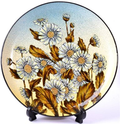 Lot 241 - Christopher Dresser (Scottish, 1834-1904) for Linthorpe Pottery: A Charger, painted by Fred...