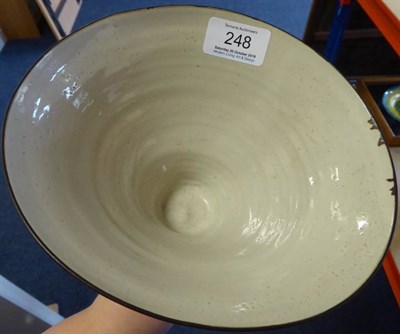 Lot 248 - Dame Lucie Rie DBE (1902-1995): A Footed Bowl with Flaring Rim, stoneware with an all over...