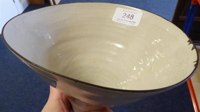 Lot 248 - Dame Lucie Rie DBE (1902-1995): A Footed Bowl with Flaring Rim, stoneware with an all over...