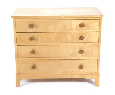 Lot 355 - Acorn Industries: A Sycamore Chest-of-Drawers, with four graduating drawers, turned handles, on...