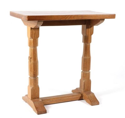 Lot 377 - Squirrelman: A Wilfrid Hutchinson (Husthwaite) English Oak Extension/Side Table, the...