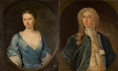 Lot 77 - Circle of Thomas Hudson (1701-1779) Portrait of Mrs Thomas Hext, née Gertrude Hawkins...