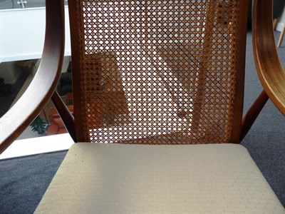 Lot 400 - Peter Hvidt & Orla MØlgaard for France & Son, A Teak Framed FD146 Armchair, with a caned back...