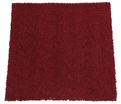 Lot 501 - A Modern Red Tufted Rug, labelled Top Floor UK Ltd, 200cm by 200cm