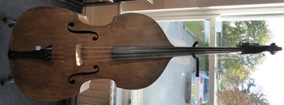 Lot 1001 - Double Bass overall length of back 44 1/4'', upper bout 19 3/4'', middle 14 1/4'' lower 25...