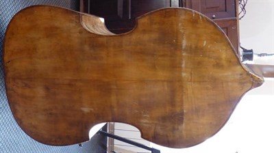 Lot 1001 - Double Bass overall length of back 44 1/4'', upper bout 19 3/4'', middle 14 1/4'' lower 25...