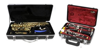 Lot 1029 - Alto Saxophone Prelude Bv Conn-Selma no.AD23706024 in lacquered finish with mouthpiece, case...