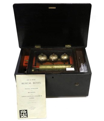 Lot 1073A - A Timbres (Bells In View) Musical Box By Paillard serial no.4703 c1879, playing eight airs,...