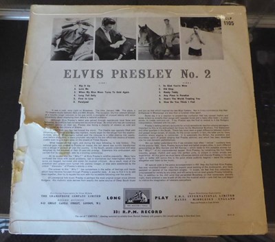 Lot 1076 - Elvis Presley No.2 Vinyl LP mono, no.CLP1105