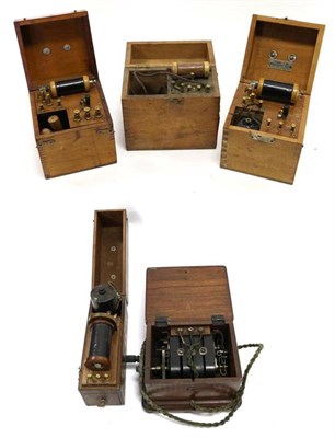 Lot 1095 - Various Electro-Static Machines five small examples including one by Gardner & Son