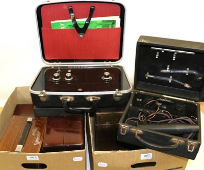 Lot 1097 - Various Electro-Static Machines including Wohlmuth's Heilapparat, Readson, Duopulsi, Medical Supply