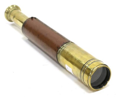 Lot 1114 - Ross (London) Three Drawer Telescope no.75133, with leather covering to objective end; with 1 1/2''