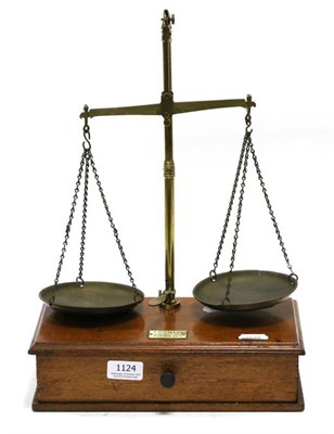 Lot 1124 - C Stevens & Son, Scale Makers (London) Portable Balance Scales with two piece detachable stand...