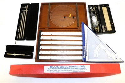 Lot 1142 - Various Drawing Instruments including Tachymetric Plotting Set, Allbrit Planimeter, Blundell...